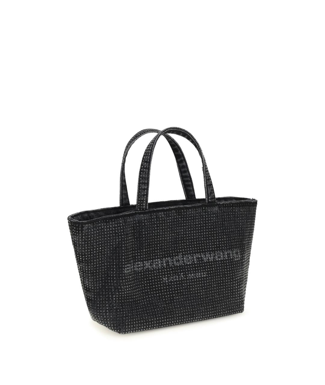 ALEXANDER WANG Серая хлопковая сумка тоут, фото 2