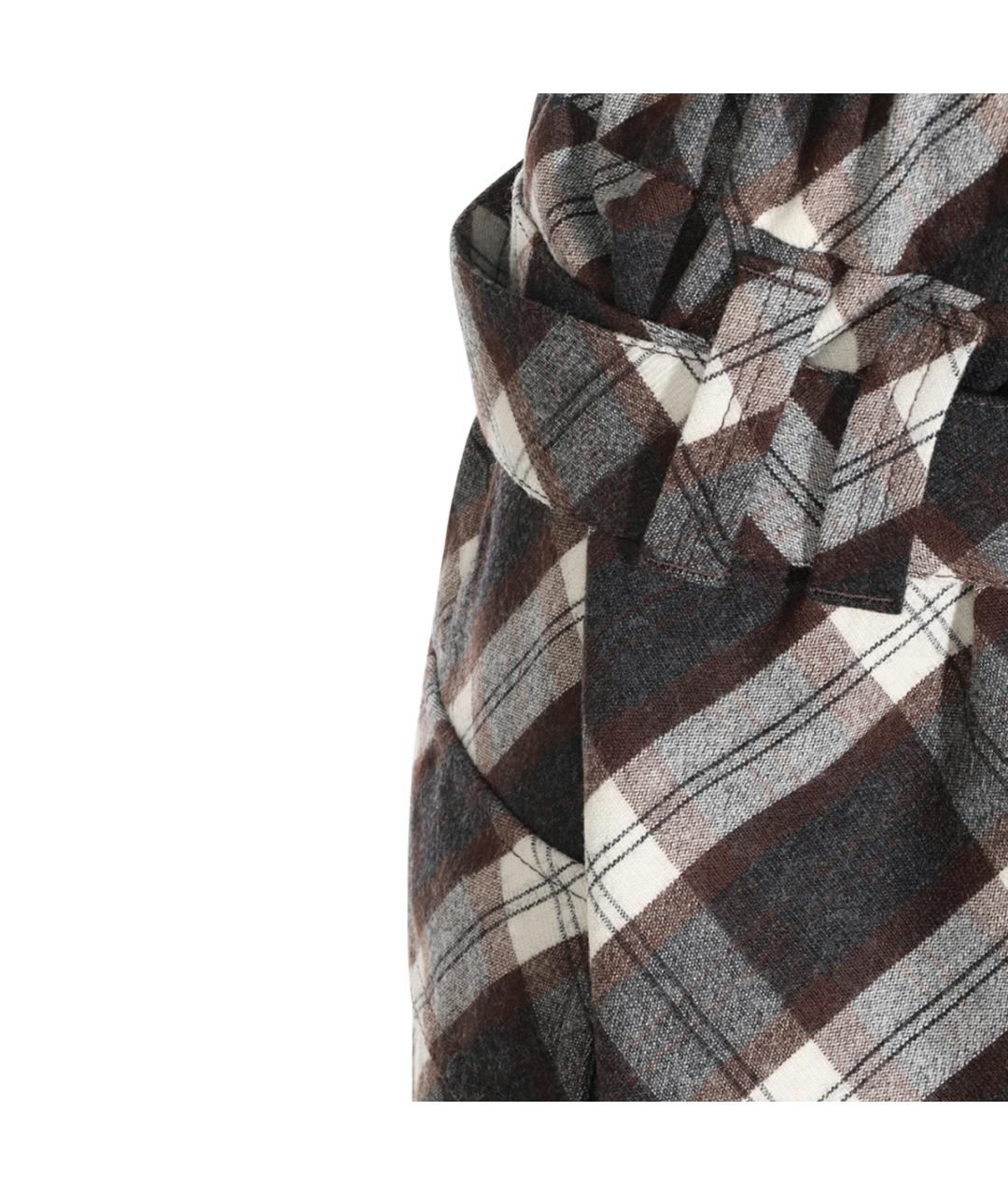 BRUNELLO CUCINELLI Мульти шерстяная юбка мини, фото 7