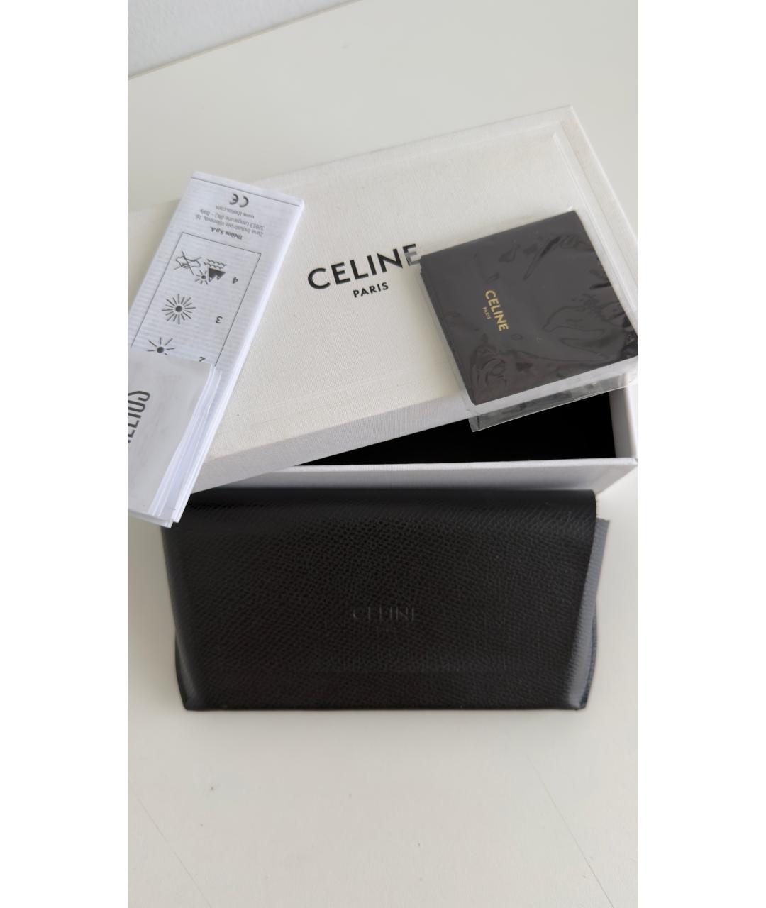 CELINE Черные пластиковые солнцезащитные очки, фото 6