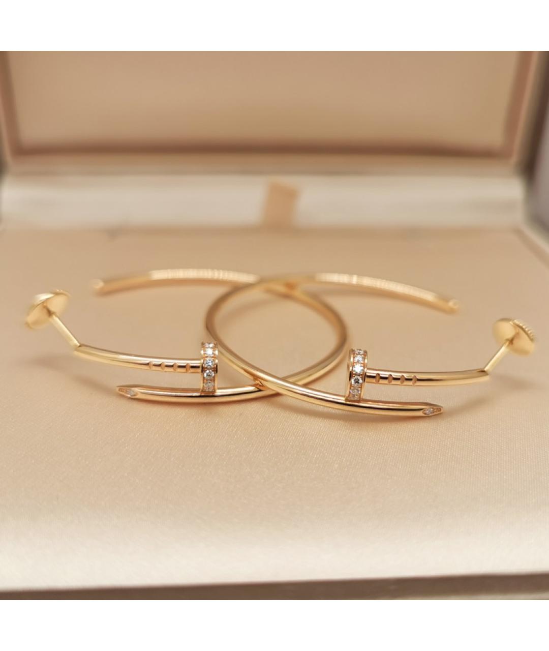 CARTIER Золотые серьги из розового золота, фото 2
