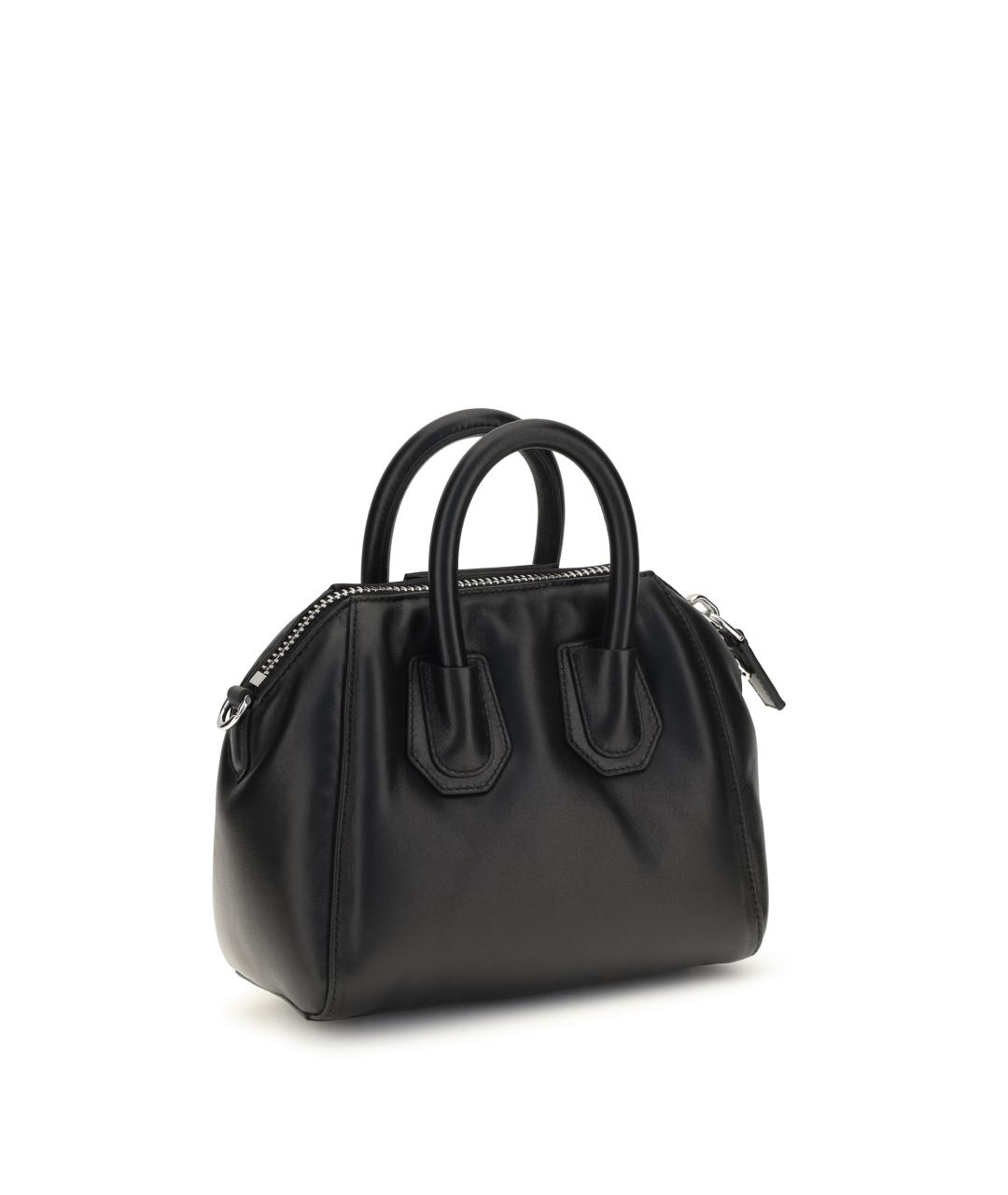 GIVENCHY Черная кожаная сумка с короткими ручками, фото 3