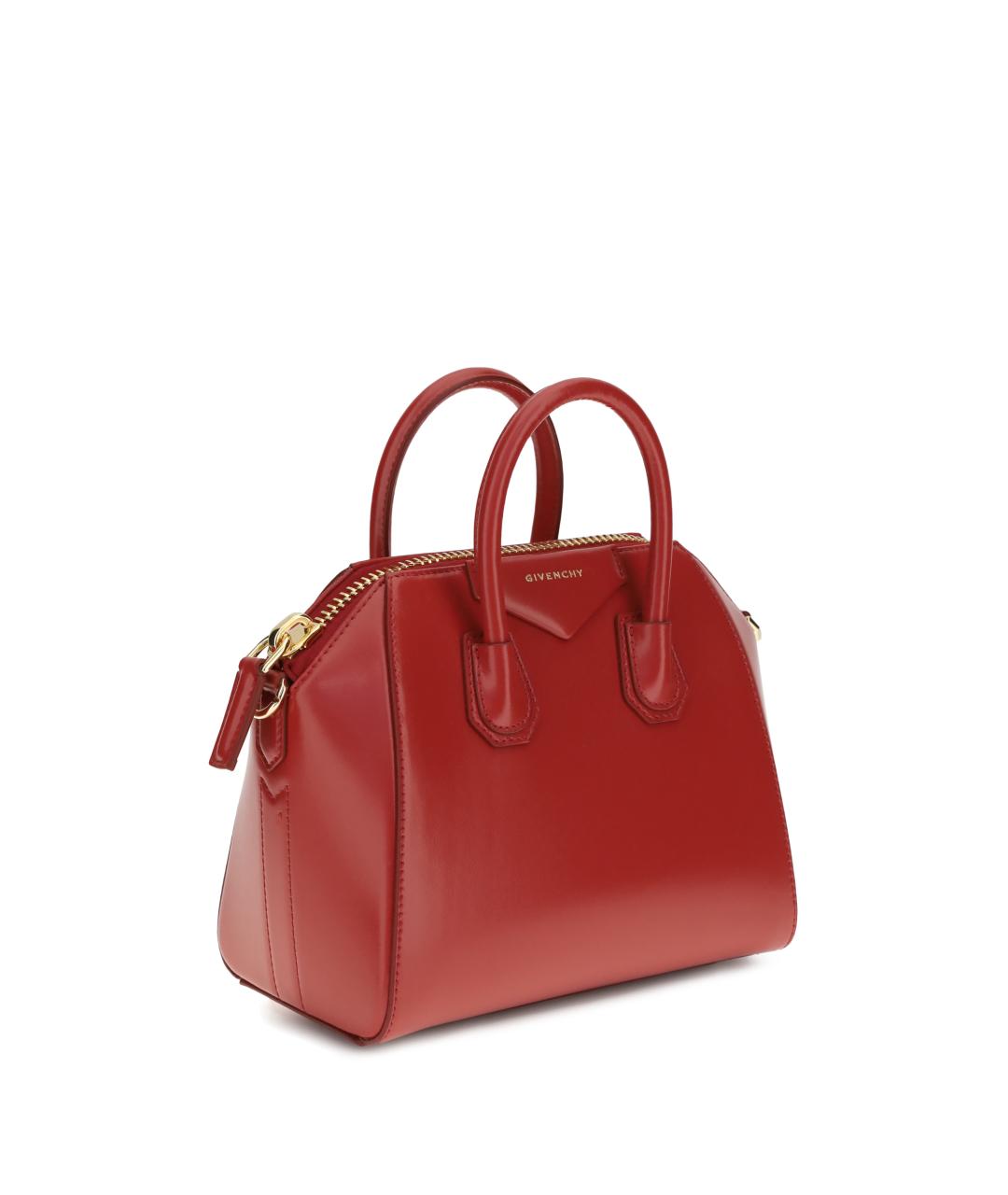 GIVENCHY Красная кожаная сумка тоут, фото 2
