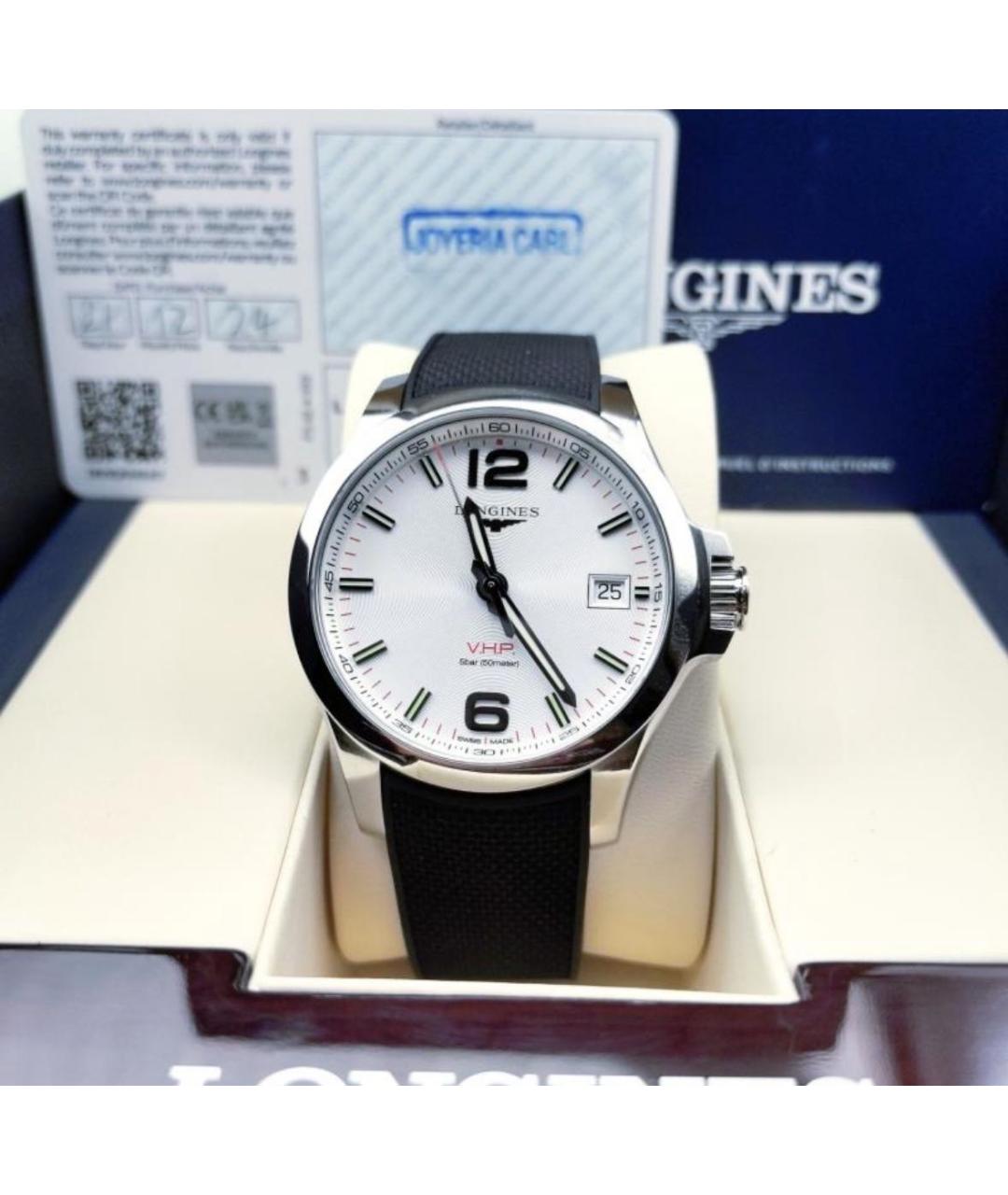 LONGINES Серебряные стальные часы, фото 9