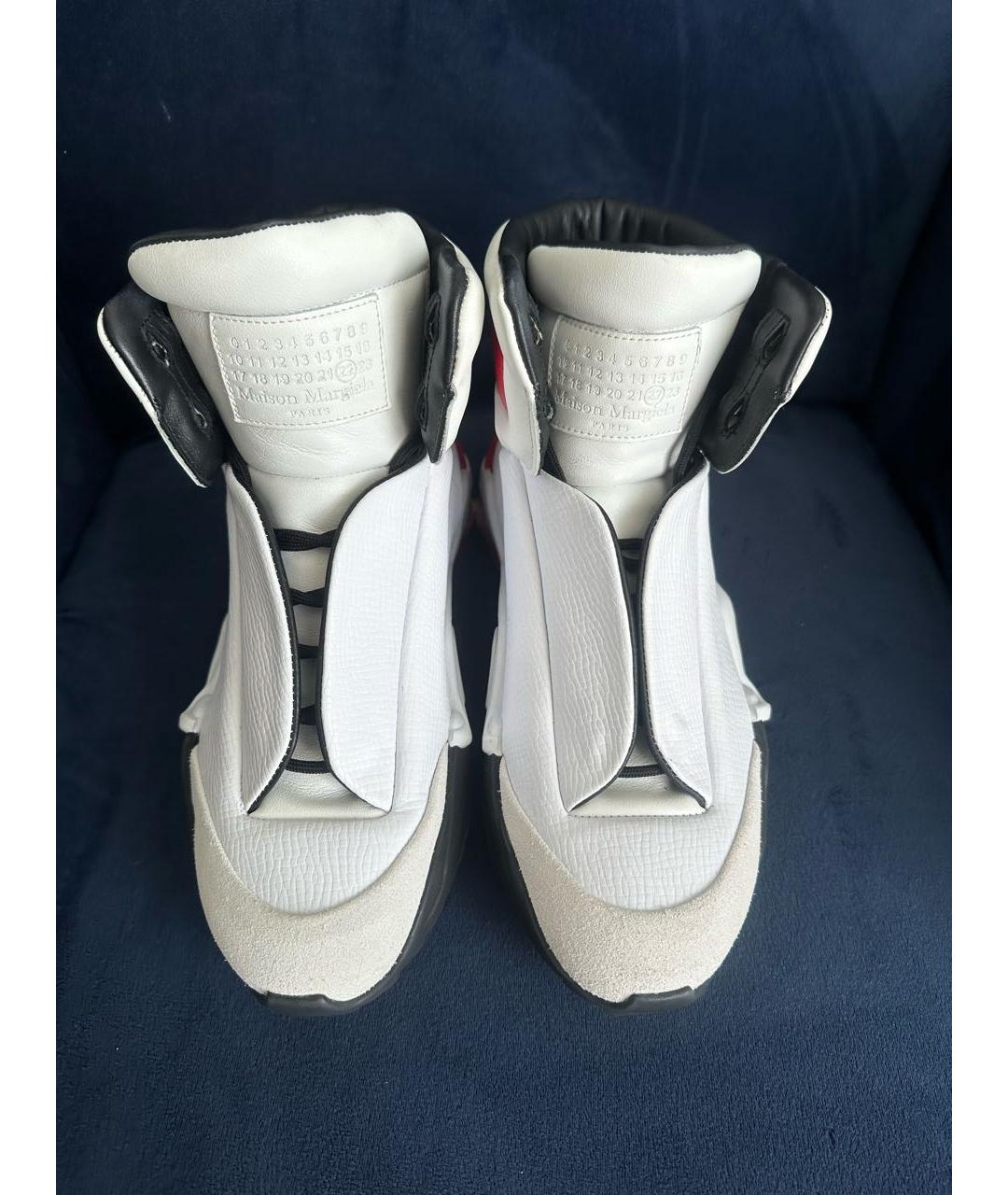 MAISON MARGIELA Мульти кожаные высокие кроссовки / кеды, фото 2