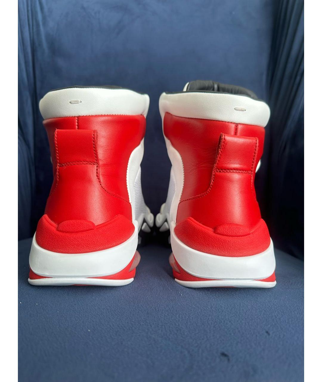 MAISON MARGIELA Мульти кожаные высокие кроссовки / кеды, фото 4