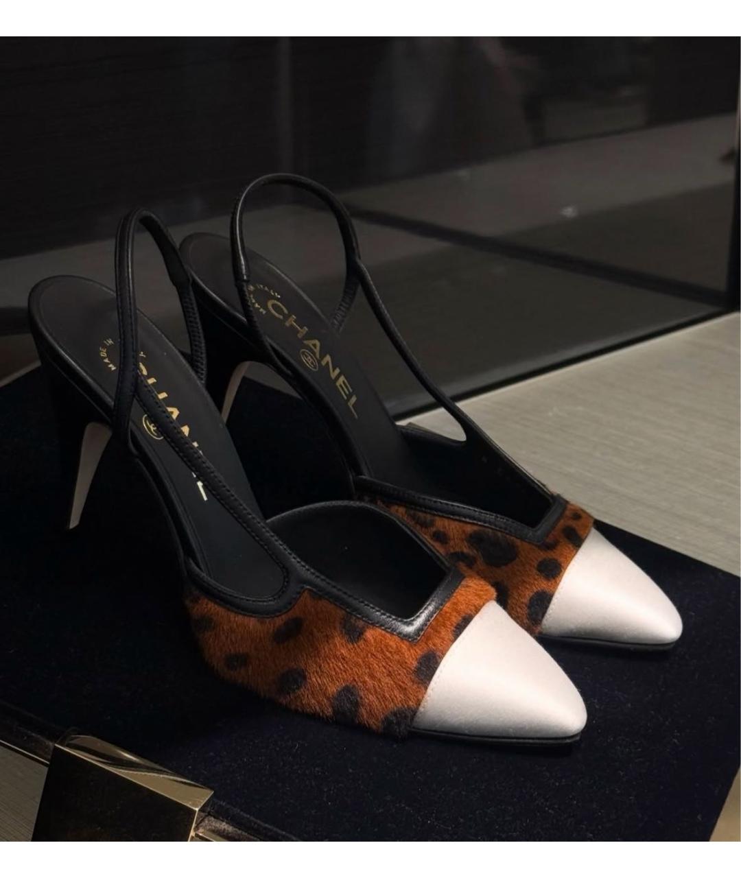 CHANEL Мульти кожаные туфли, фото 2