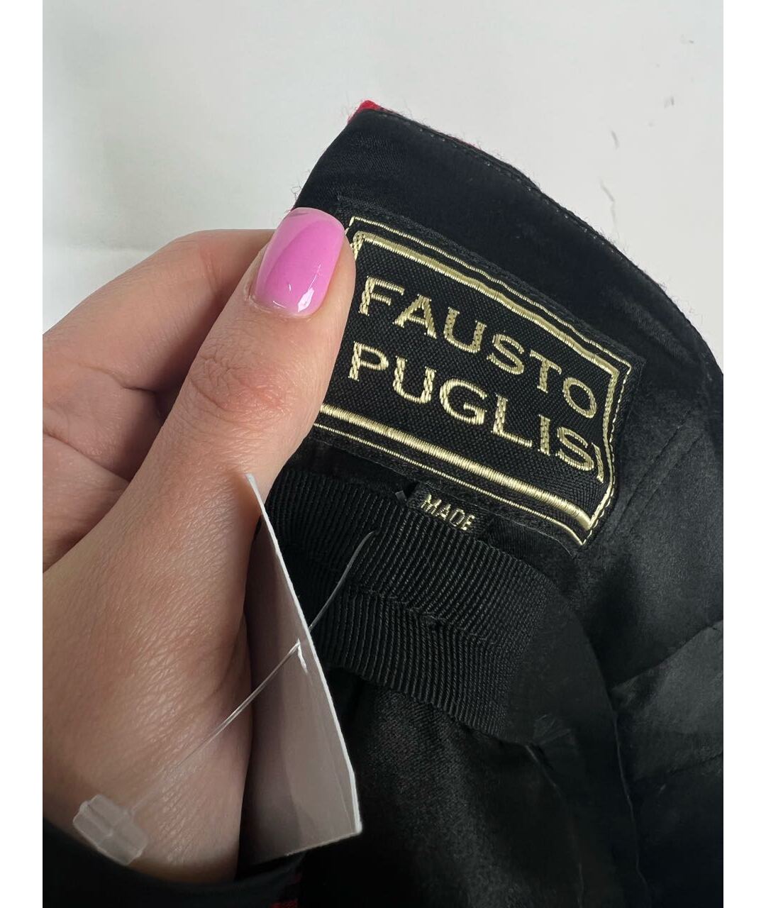 FAUSTO PUGLISI Красная шерстяная юбка мини, фото 3