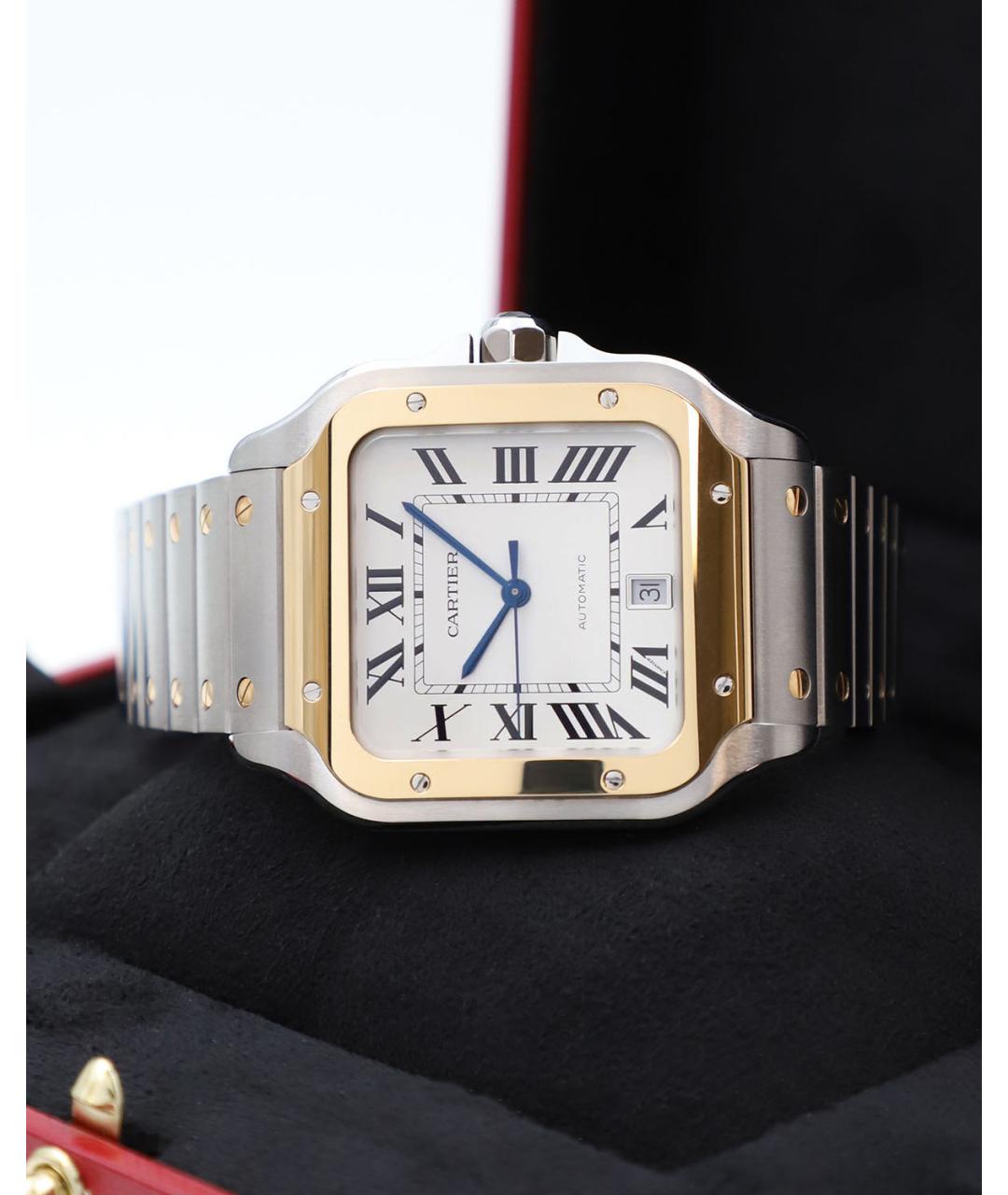CARTIER Белые часы, фото 5