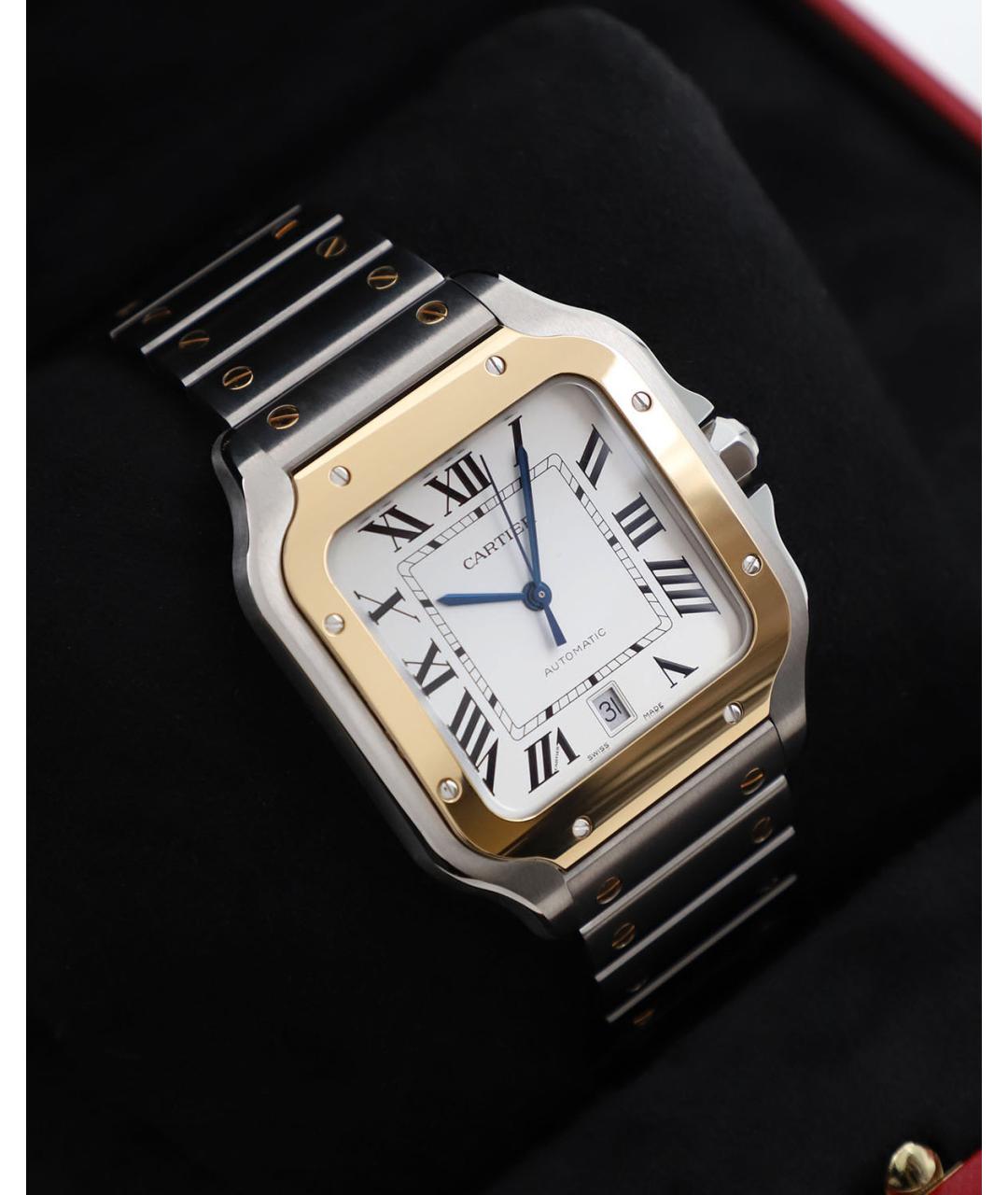 CARTIER Белые часы, фото 4