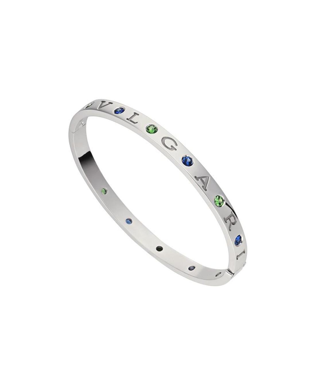 BVLGARI Серебряный браслет из белого золота, фото 1