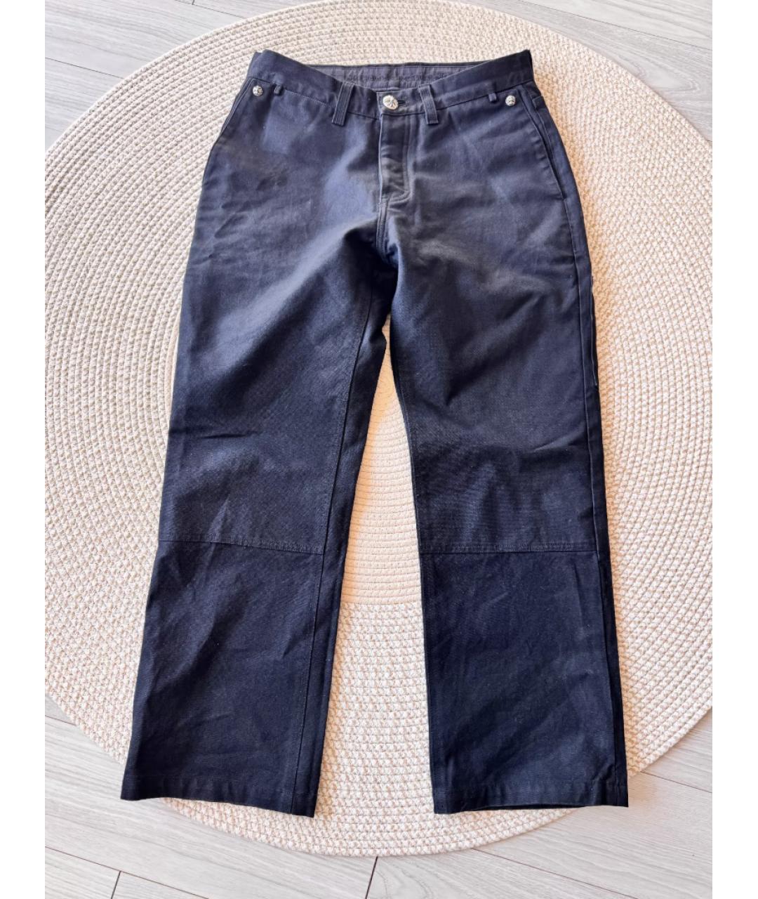 CHROME HEARTS Черные повседневные брюки, фото 4