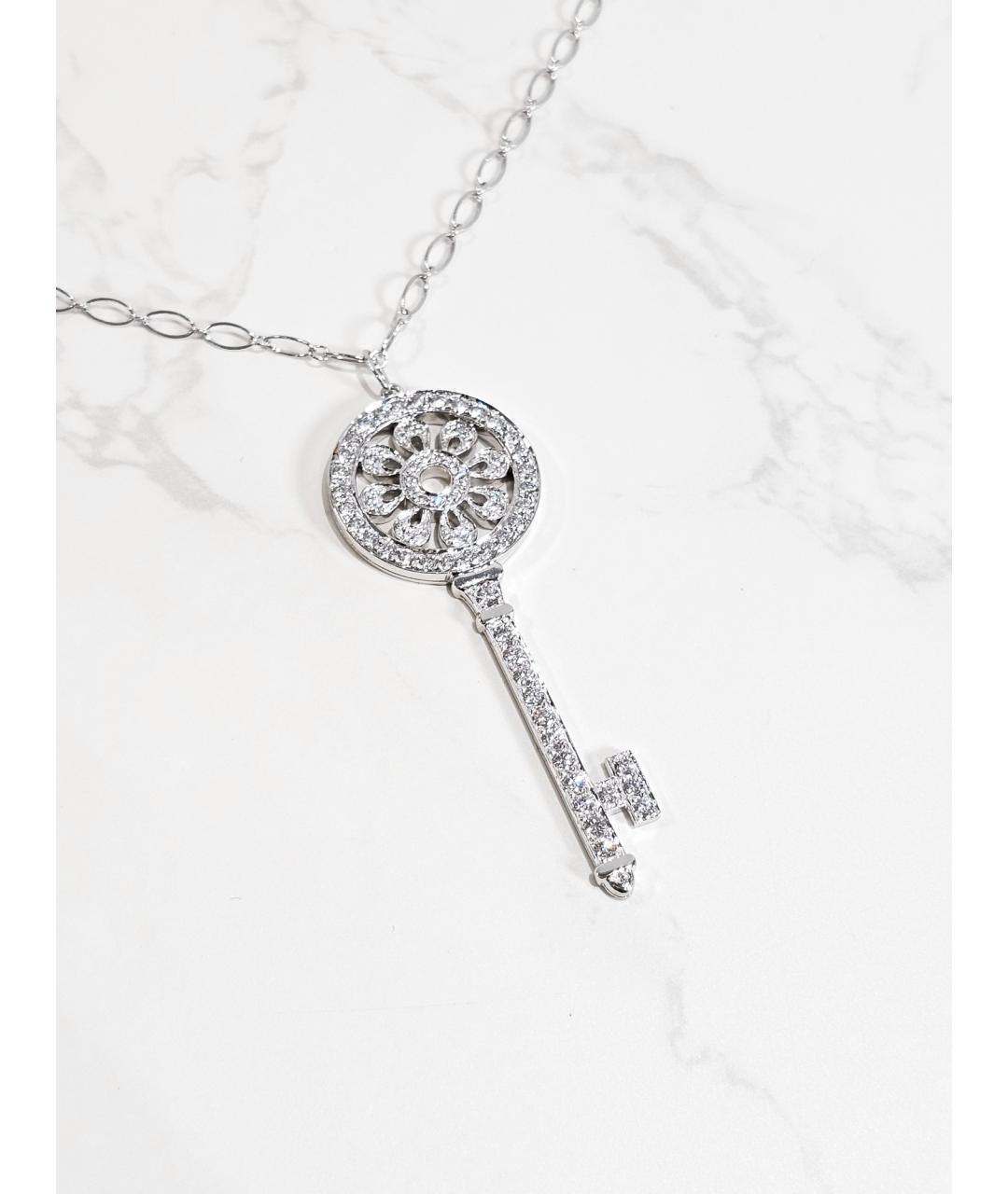 TIFFANY&CO Серебряное платиновое колье, фото 3