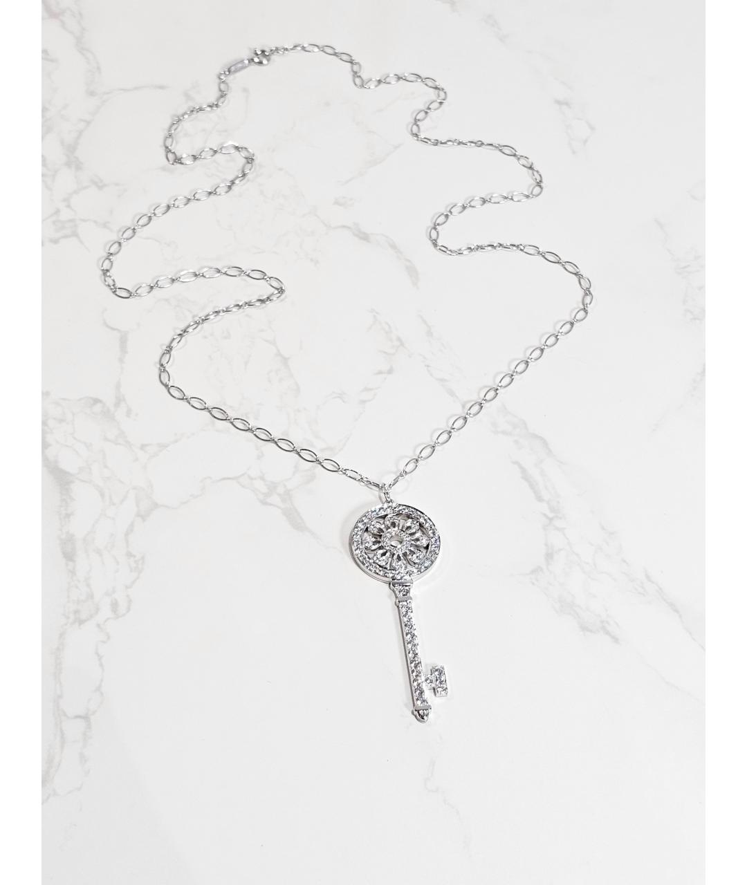 TIFFANY&CO Серебряное платиновое колье, фото 4