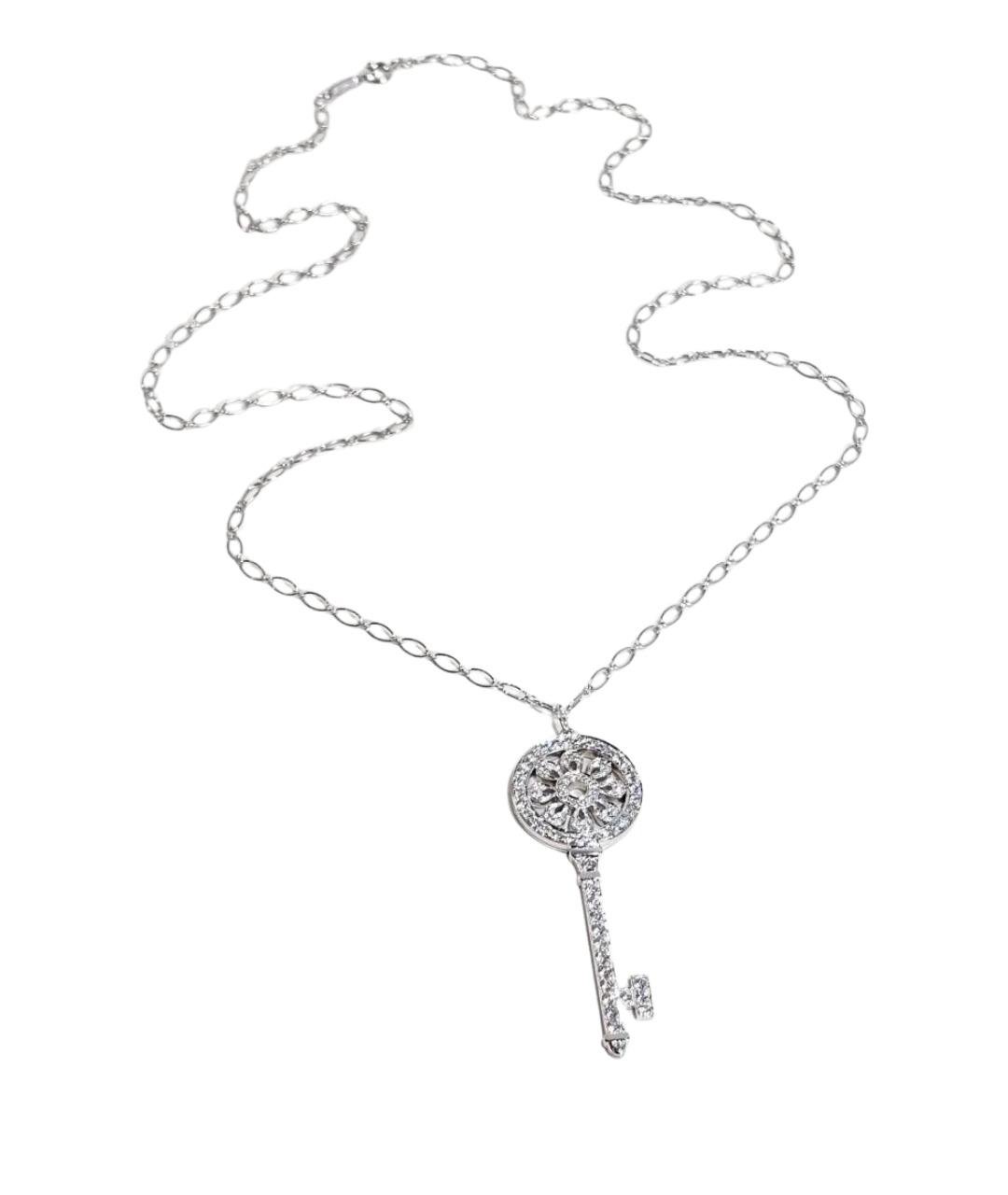 TIFFANY&CO Серебряное платиновое колье, фото 1