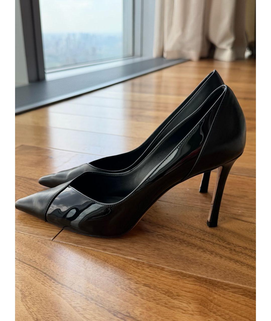 JIMMY CHOO Черные кожаные туфли, фото 5
