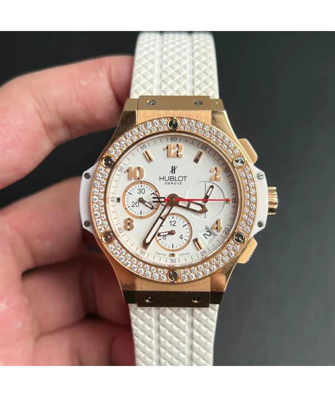 HUBLOT Белые часы из розового золота, фото 3