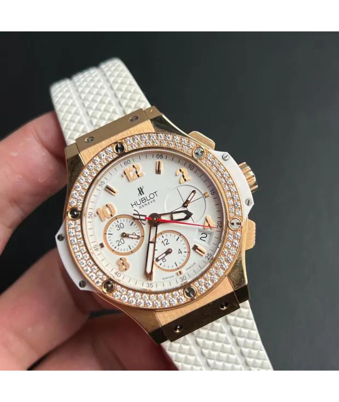 HUBLOT Белые часы из розового золота, фото 4