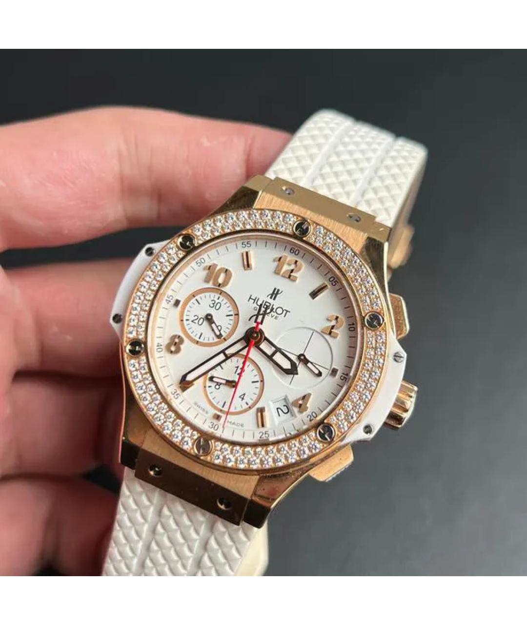 HUBLOT Белые часы из розового золота, фото 5