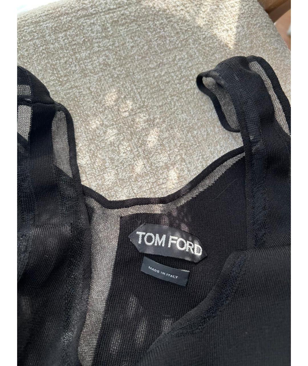 TOM FORD Черная майка, фото 4