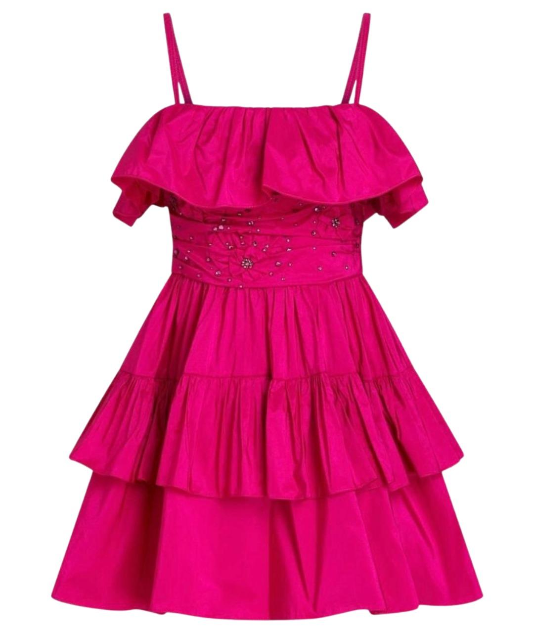 ZUHAIR MURAD Фуксия полиэстеровое коктейльное платье, фото 1