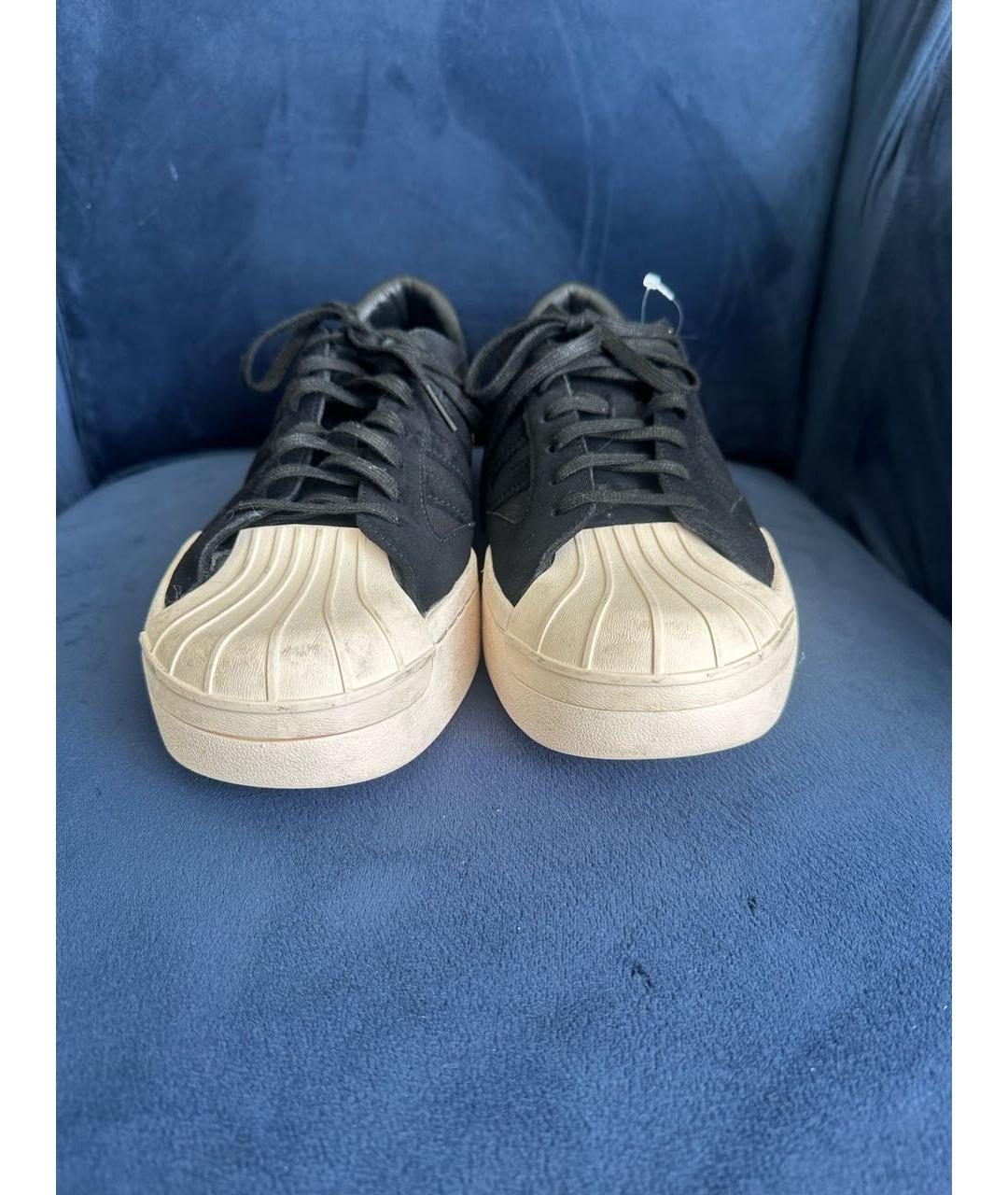 Y-3 Черные низкие кроссовки / кеды, фото 7