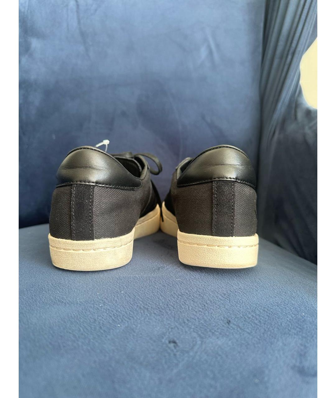 Y-3 Черные низкие кроссовки / кеды, фото 5