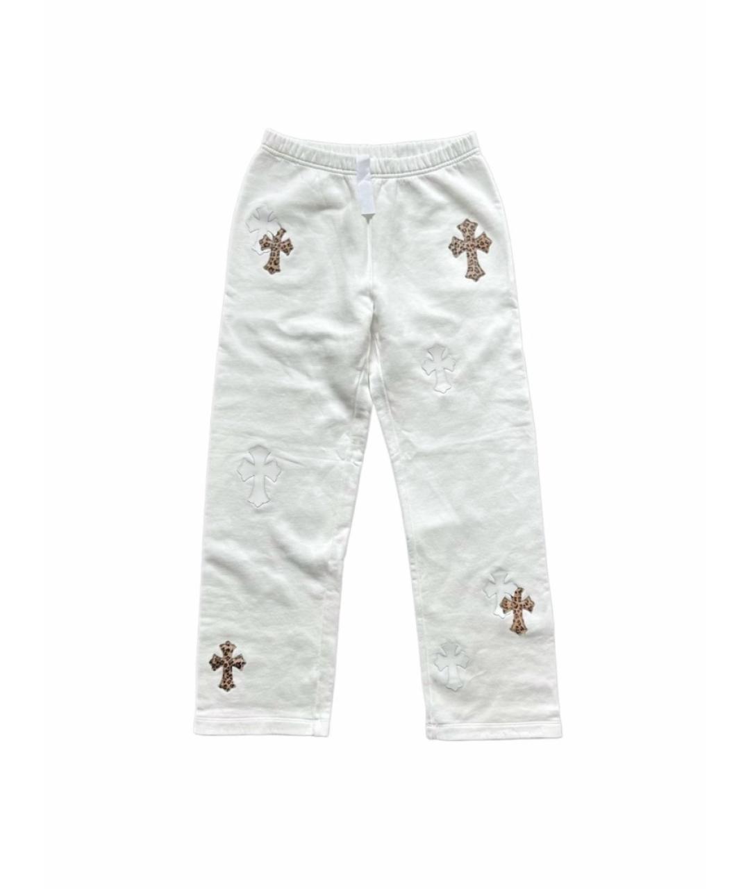 CHROME HEARTS Белые повседневные брюки, фото 4