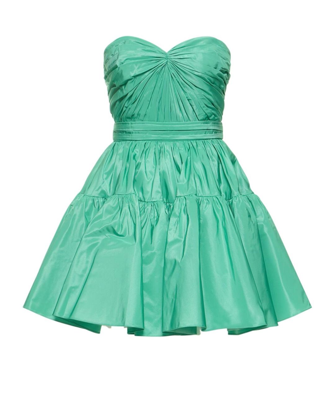 ZUHAIR MURAD Зеленое полиэстеровое коктейльное платье, фото 1