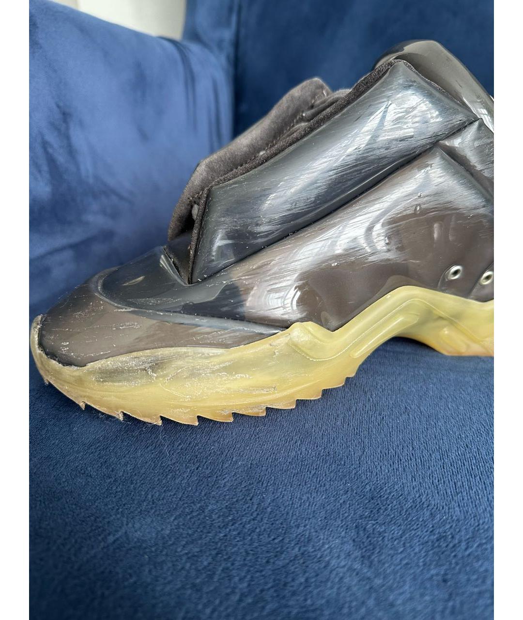 MAISON MARGIELA Антрацитовые низкие кроссовки / кеды, фото 7