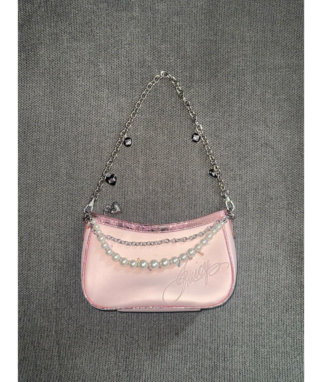JUICY COUTURE Розовая сумка с короткими ручками, фото 2