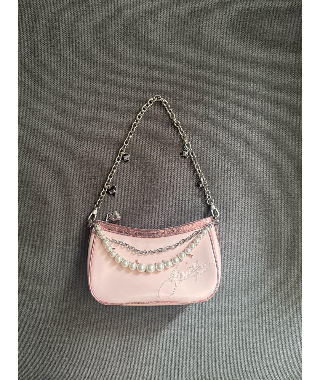 JUICY COUTURE Розовая сумка с короткими ручками, фото 3