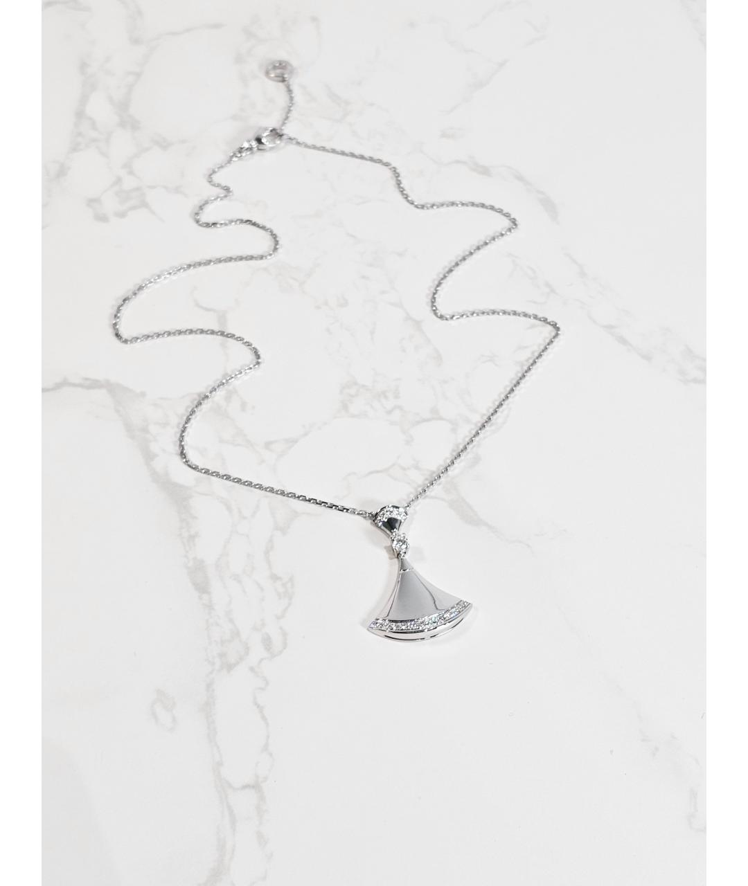 BVLGARI Серебряное колье из белого золота, фото 3