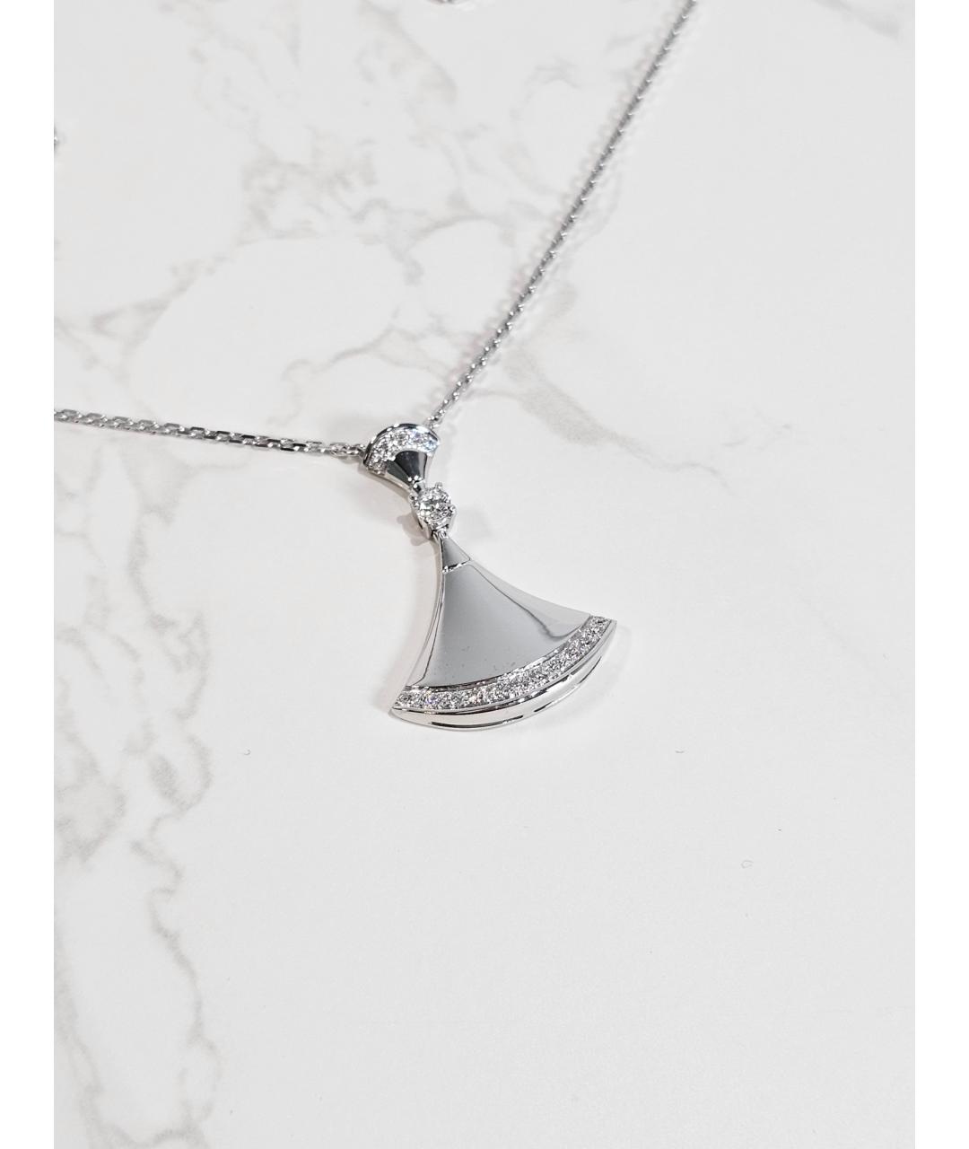 BVLGARI Серебряное колье из белого золота, фото 2