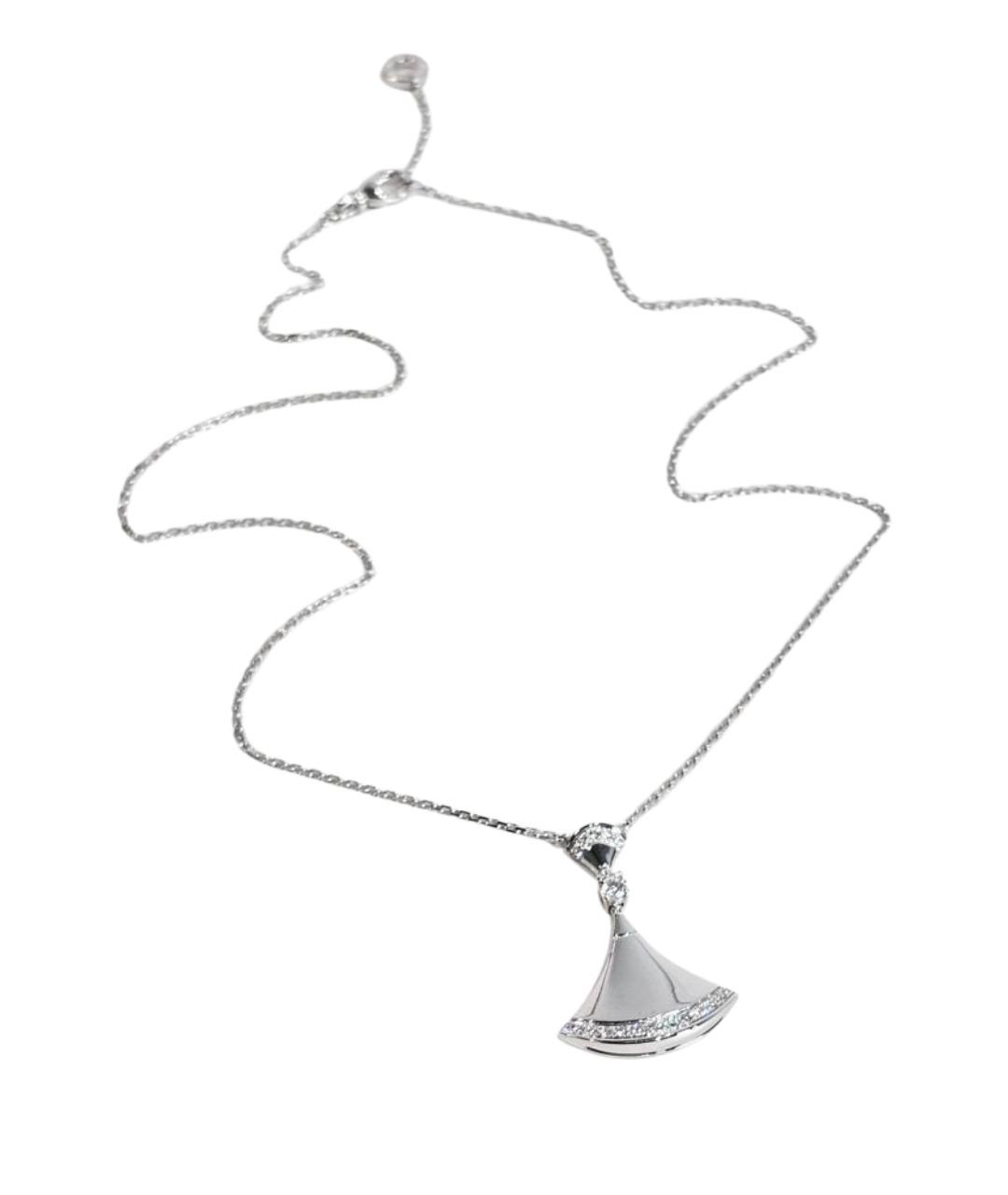 BVLGARI Серебряное колье из белого золота, фото 1
