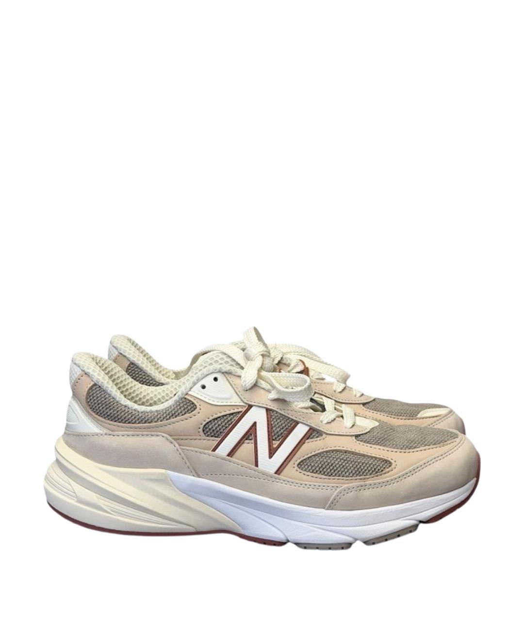 NEW BALANCE Бежевые замшевые высокие кроссовки / кеды, фото 1