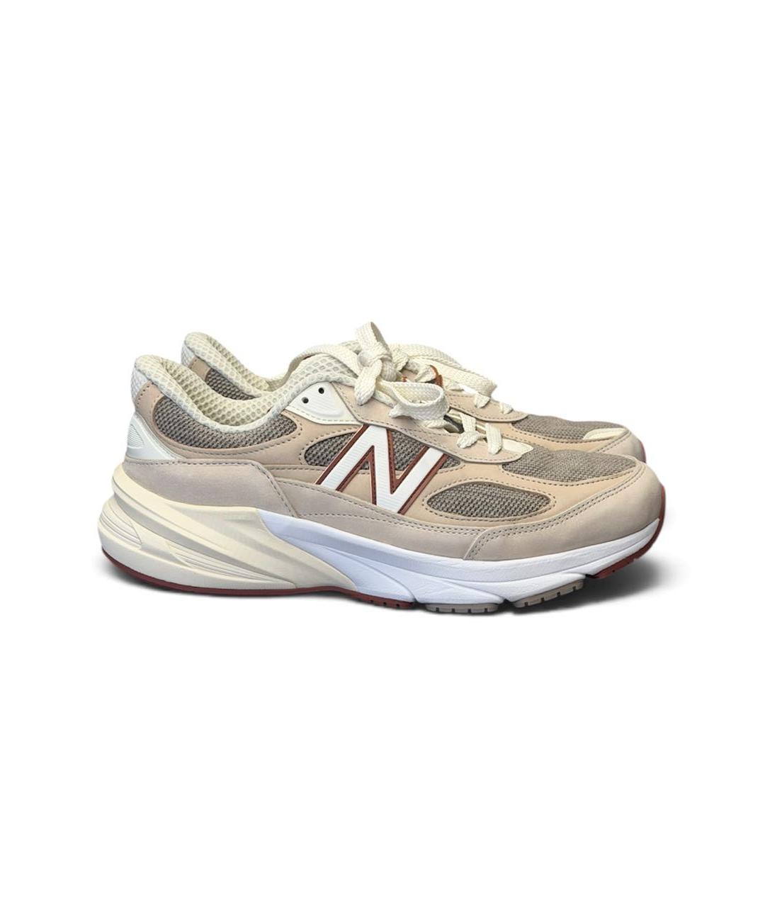 NEW BALANCE Бежевые замшевые высокие кроссовки / кеды, фото 9