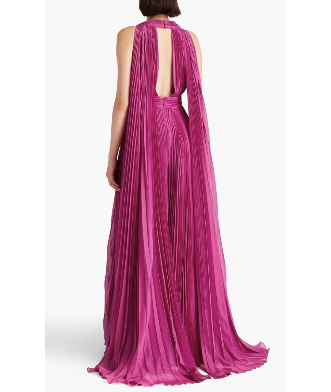 ZUHAIR MURAD Фуксия полиэстеровое коктейльное платье, фото 3