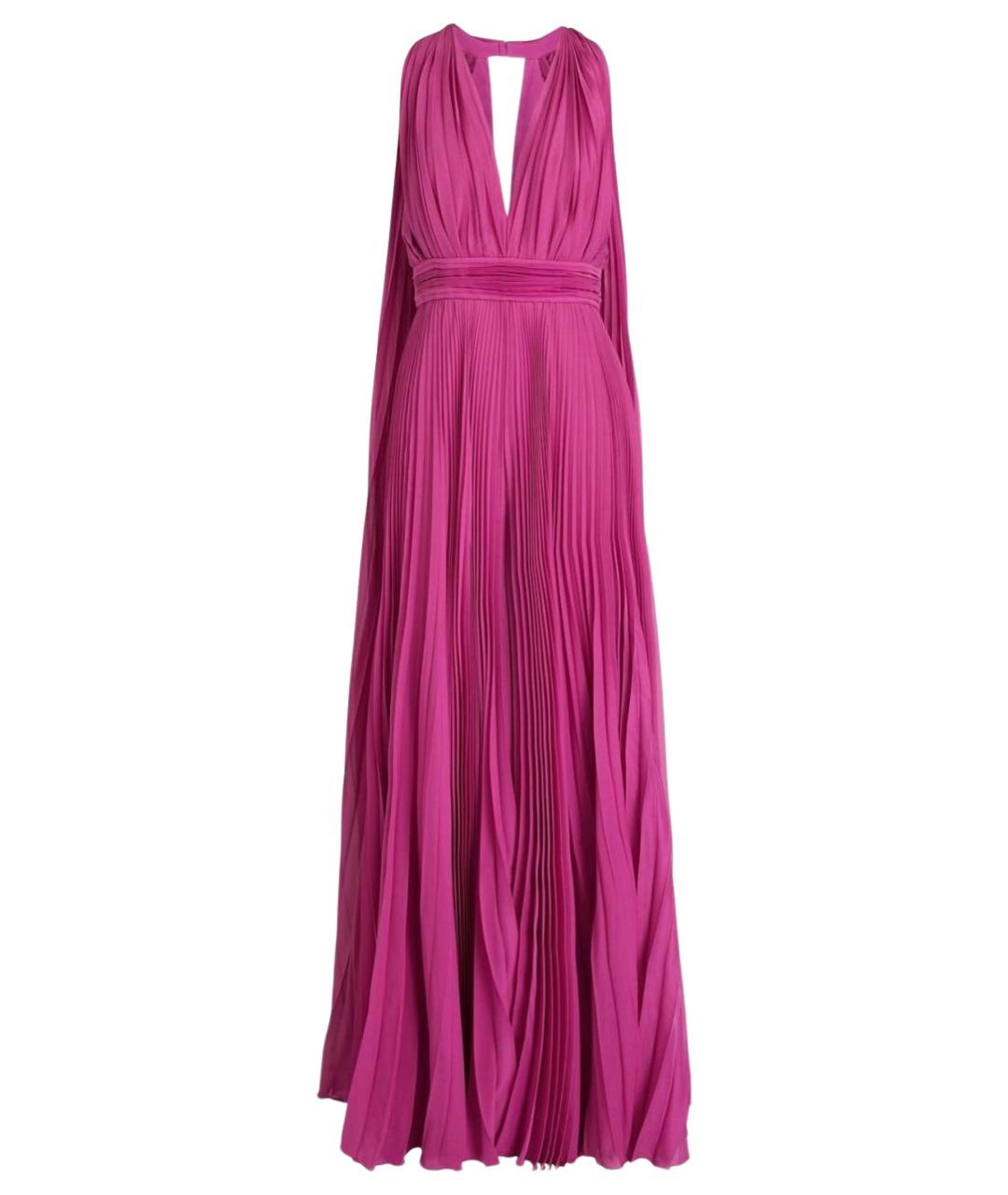 ZUHAIR MURAD Фуксия полиэстеровое коктейльное платье, фото 1