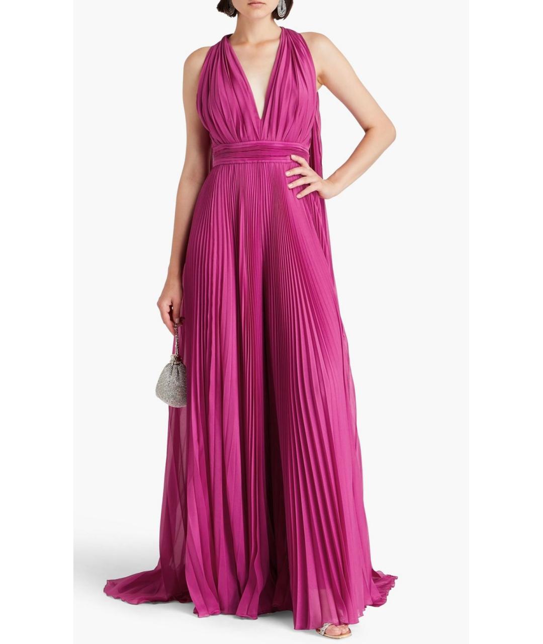 ZUHAIR MURAD Фуксия полиэстеровое коктейльное платье, фото 2