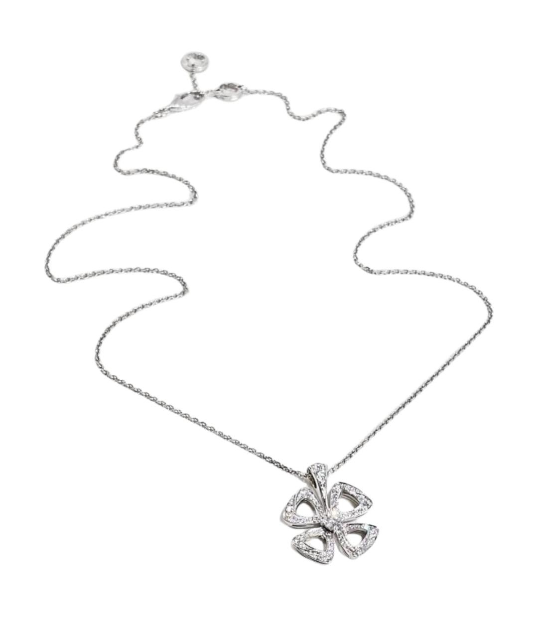 BVLGARI Серебряное колье из белого золота, фото 1
