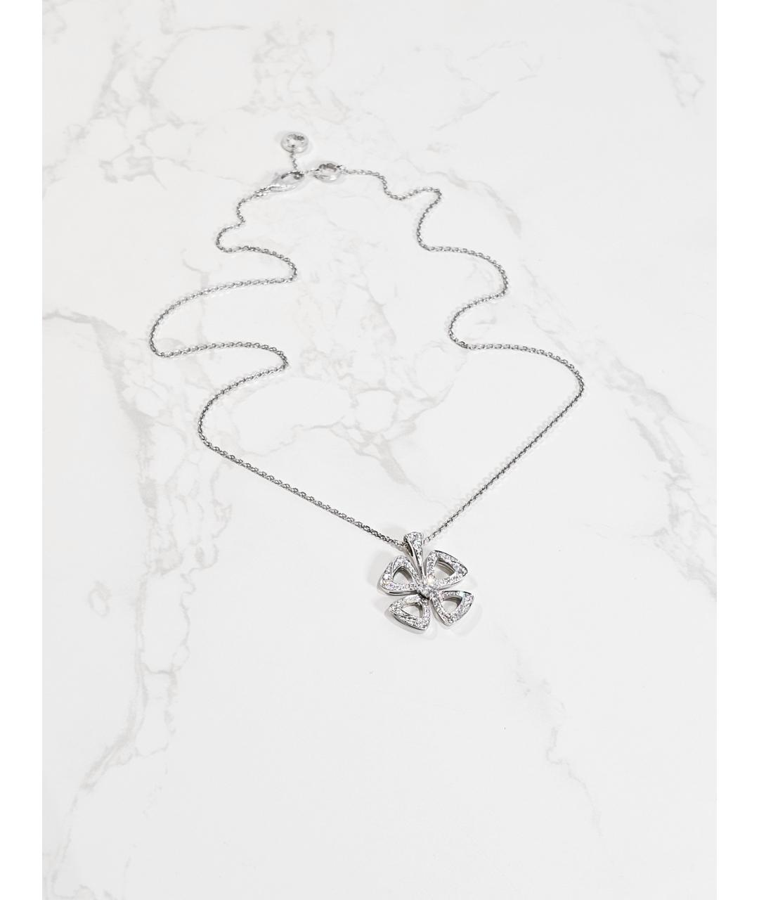 BVLGARI Серебряное колье из белого золота, фото 3