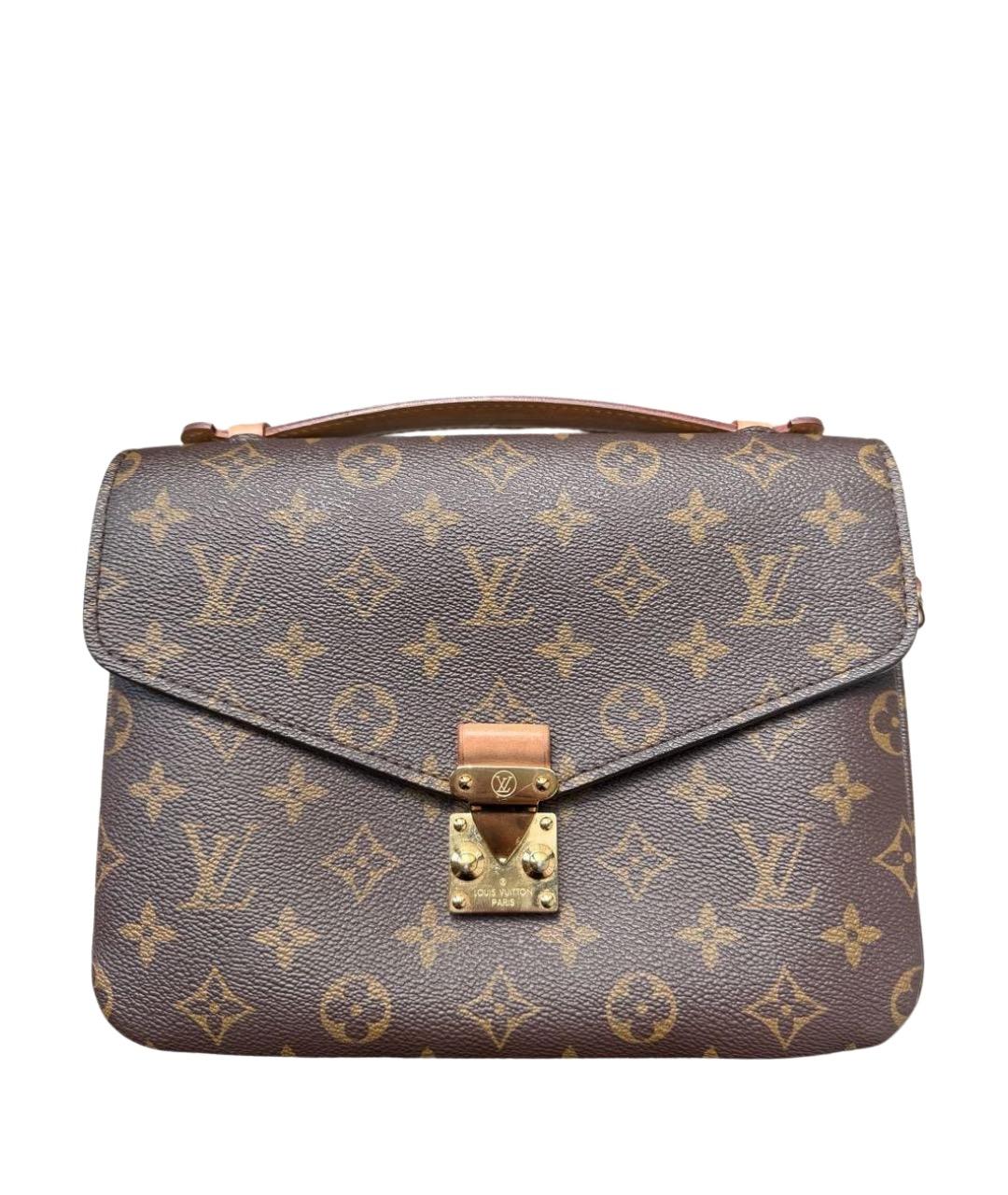 LOUIS VUITTON Коричневая сумка с короткими ручками, фото 1