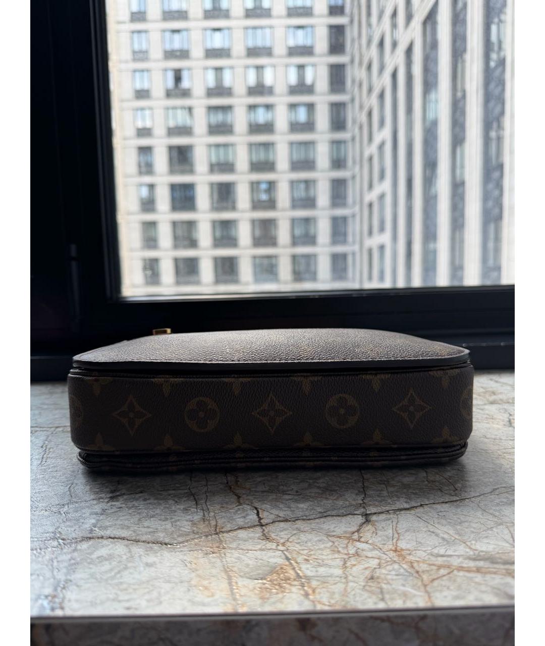 LOUIS VUITTON Коричневая сумка с короткими ручками, фото 6
