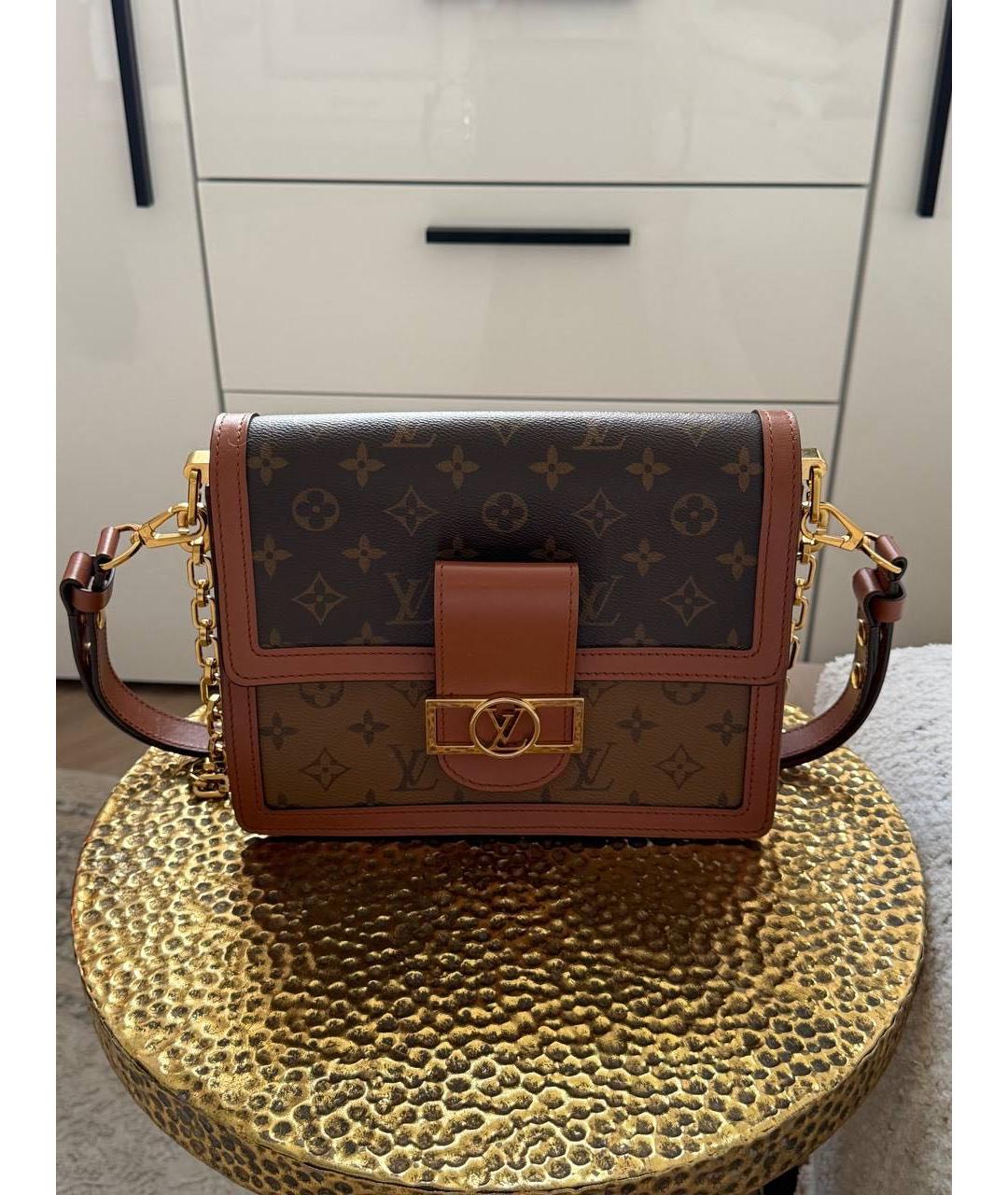 LOUIS VUITTON Коричневая сумка через плечо, фото 6