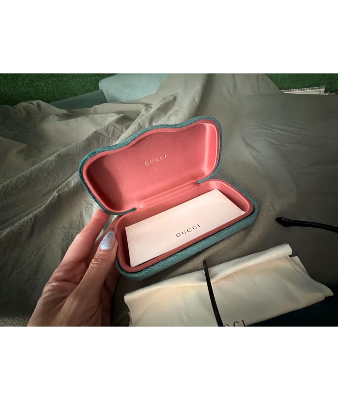 GUCCI Коричневые пластиковые солнцезащитные очки, фото 4