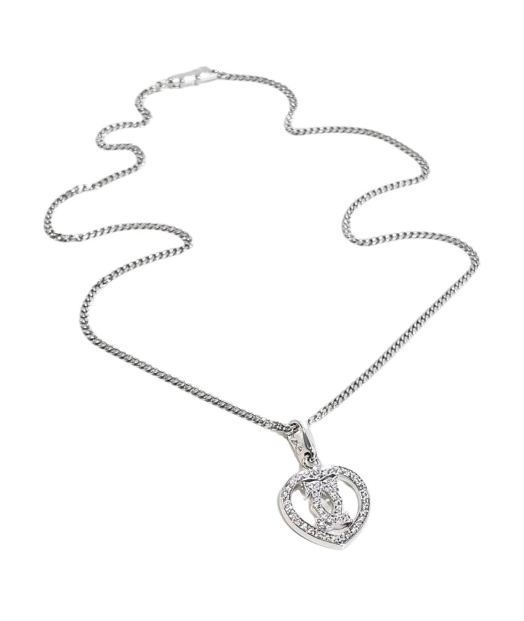 CARTIER Серебряное колье из белого золота, фото 1
