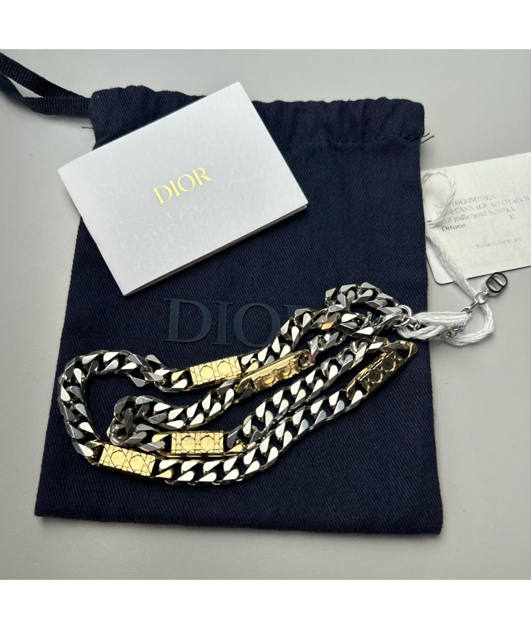 CHRISTIAN DIOR Серебряное колье, фото 4