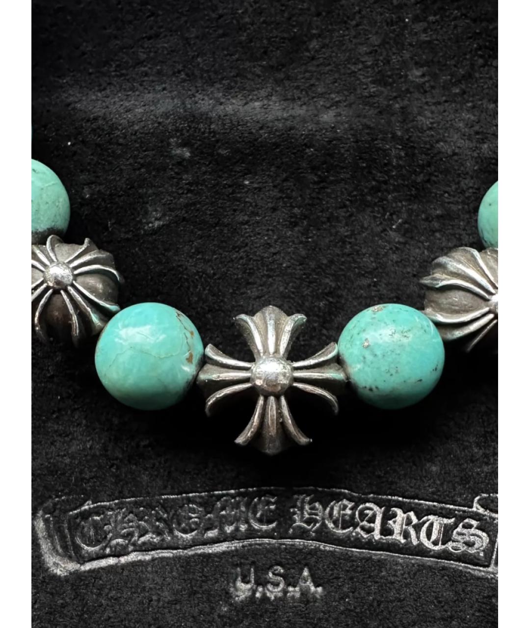 CHROME HEARTS Бирюзовый браслет, фото 2