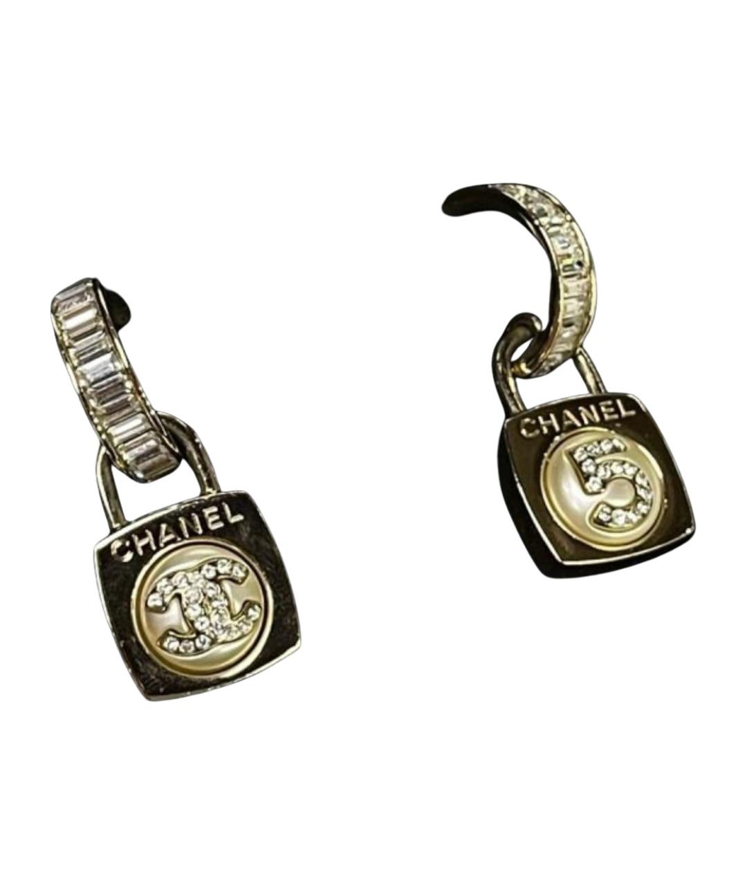 CHANEL Золотые серьги, фото 1