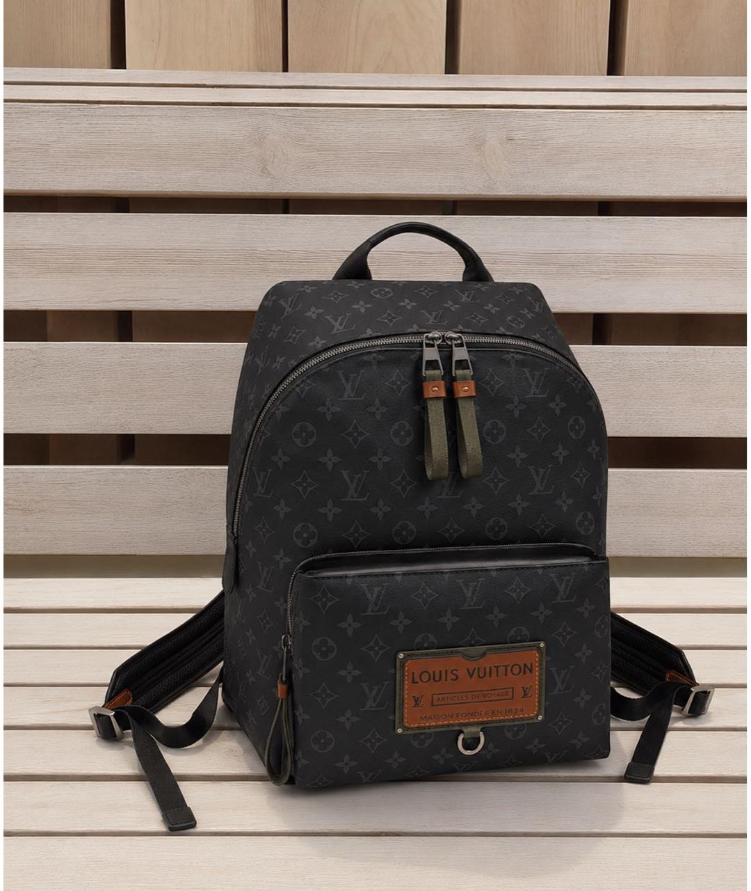 LOUIS VUITTON Черный рюкзак, фото 5